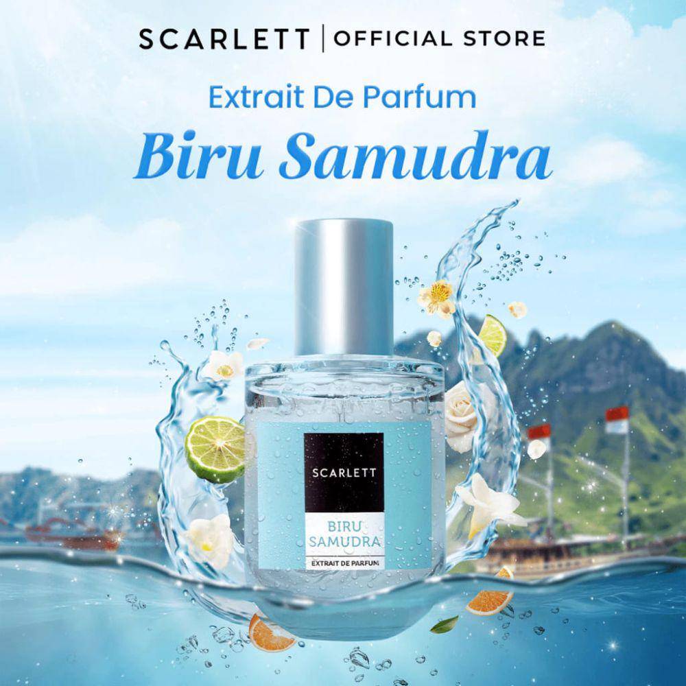 Scarlett Whitening Extrait De Parfum Biru Samudra (shopee.co.id/scarlettofficialshop)
