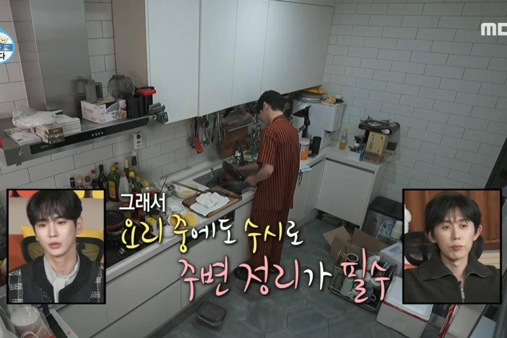 Key saat berlatih memasak sebelum mengikuti tes. (dok. VIU/I Live Alone)