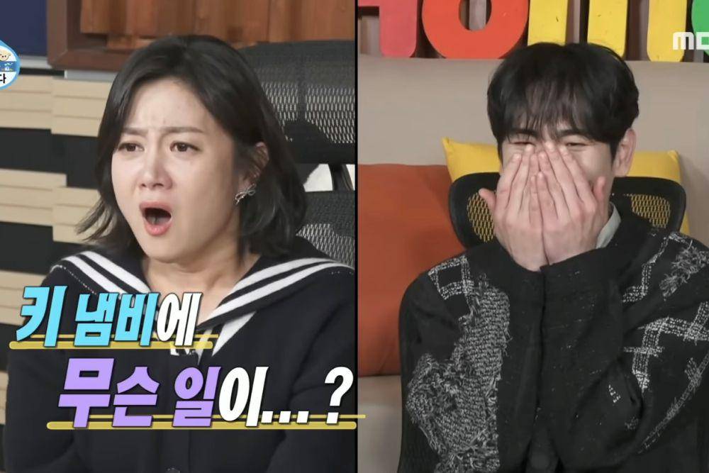 Momen Park Na Rae terkejut melihat kondisi panci yang digunakan KEY saat tes masak. (dok. VIU/I Live Alone)
