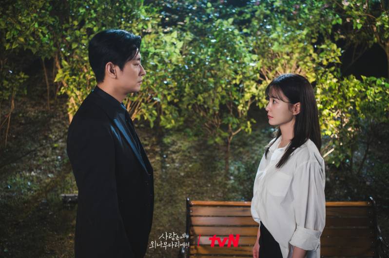 Joo Ji Hoon dan Jung Yu Mi di drama Love Your Enemy (Dok. tvN/Love Your Enemy)