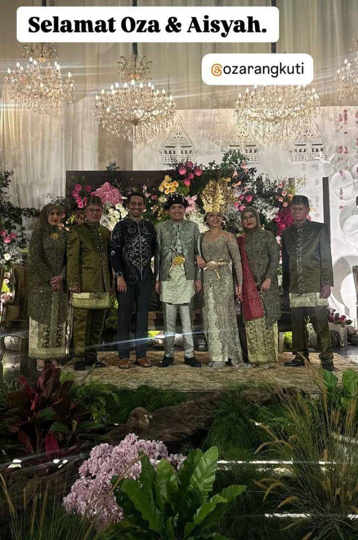 Tamu pernikahan Oza (Instagram.com/husein_hadar)