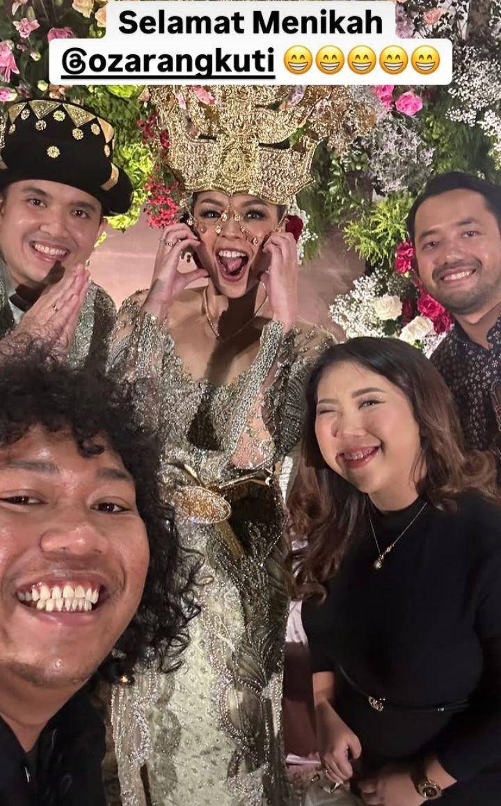 Tamu pernikahan Oza (Instagram.com/marshel_widianto)