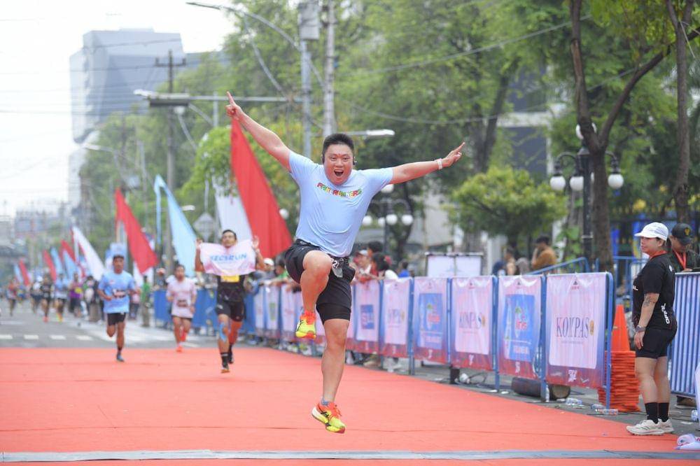 Para pelari mengikuti ajang lari nasional Semarang 10K, Minggu (15/12/2024). (Dok. Pemkot Semarang)