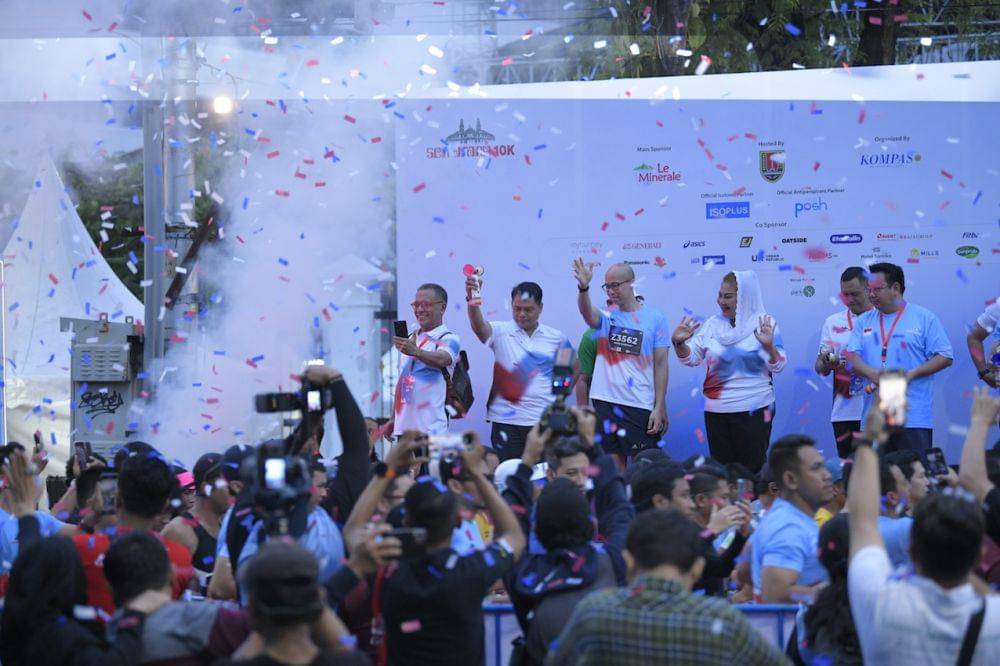 Para pelari mengikuti ajang lari nasional Semarang 10K, Minggu (15/12/2024). (Dok. Pemkot Semarang)