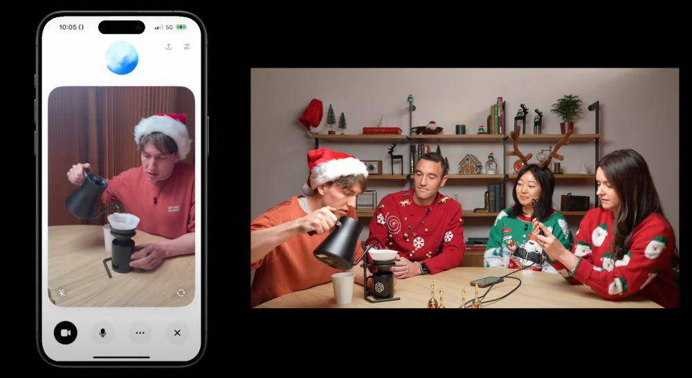 demonstrasi fitur video real-time ChatGPT. (dok. OpenAI)