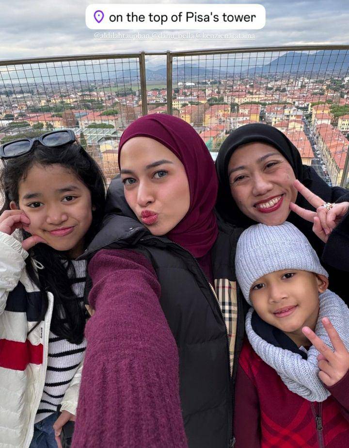 potret liburan keluarga Nina Zatulini di Italia (instagram.com/ninazatulini22)