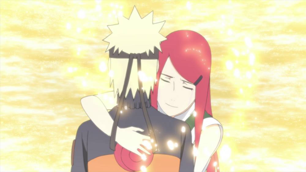 Uzumaki Kushina bersama Naruto. (Dok. Crunchyroll/Naruto Shippuden)