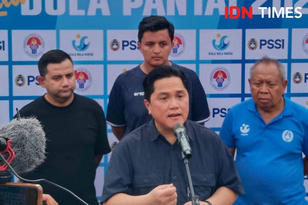 Ketua Umum Persatuan Sepak Bola Seluruh Indonesia (PSSI), Erick Tohir (IDN Times/Ayu Afria)