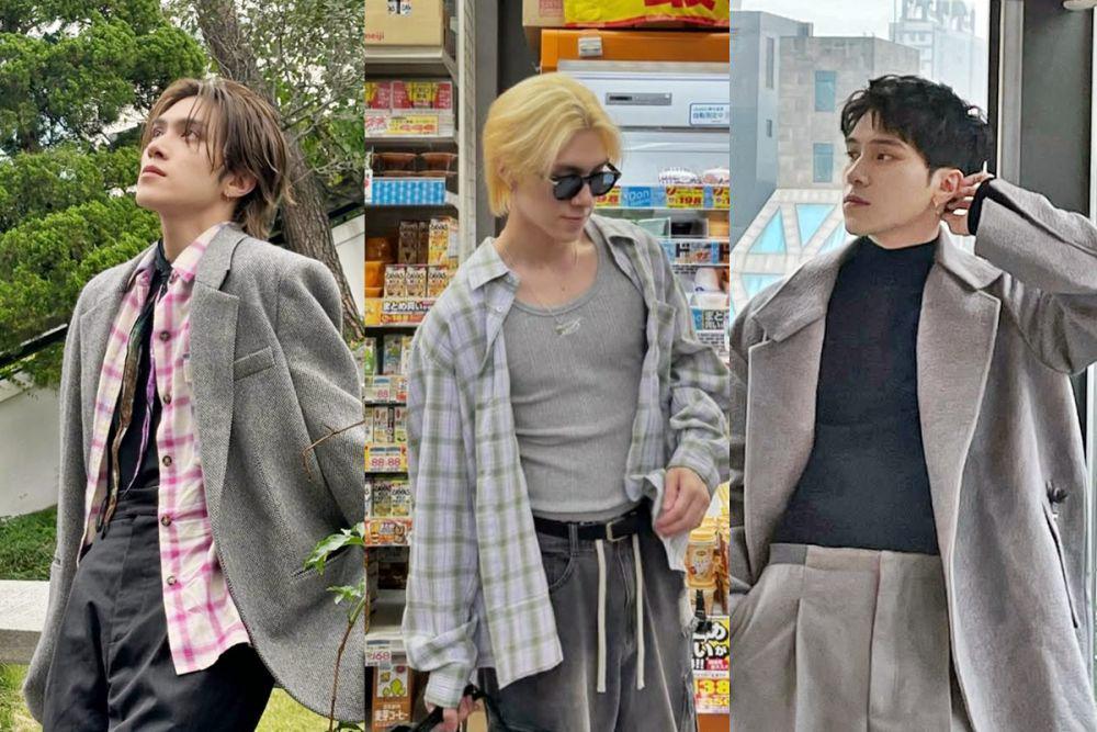 7 Inspirasi Outfit Nuansa Abu-Abu ala Hendery WayV, Simpel dan Modern!