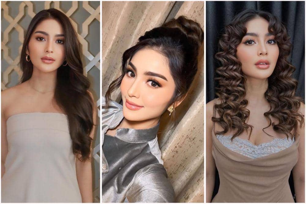 potret ide gaya rambut ala Debi Sagita