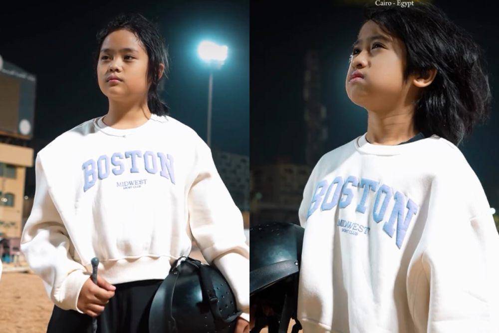 anak Oki Setiana Dewi berlatih berkuda di Mesir (instagram.com/oryvitrio)
