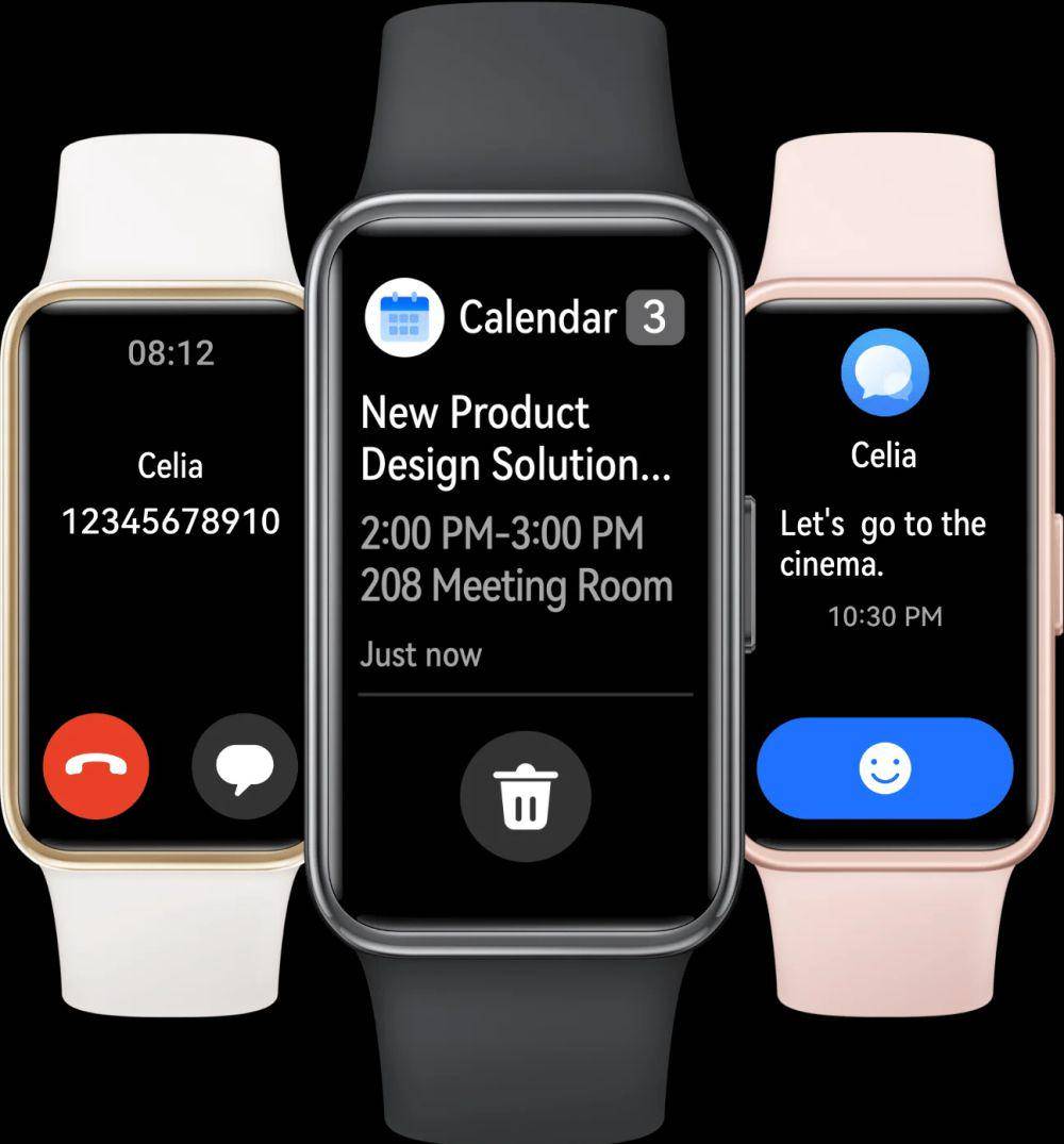 Ilustrasi Notifikasi di Huawei Band 9 (huawei.com)