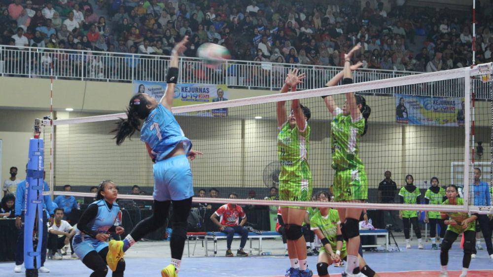 Final Kejurnas Voli U-19, Lampung Phinisi vs Jenggolo Sport Sidoarjo. (IDN Times/Istimewa)