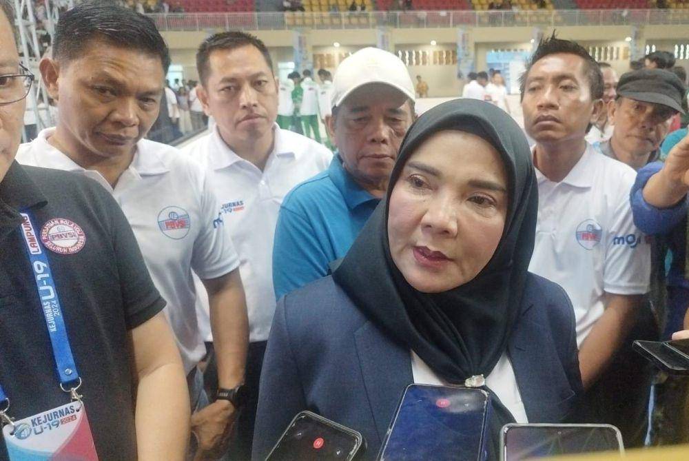 Ketua PBVSI Lampung, Eva Dwiana. (IDN Times/Muhaimin)