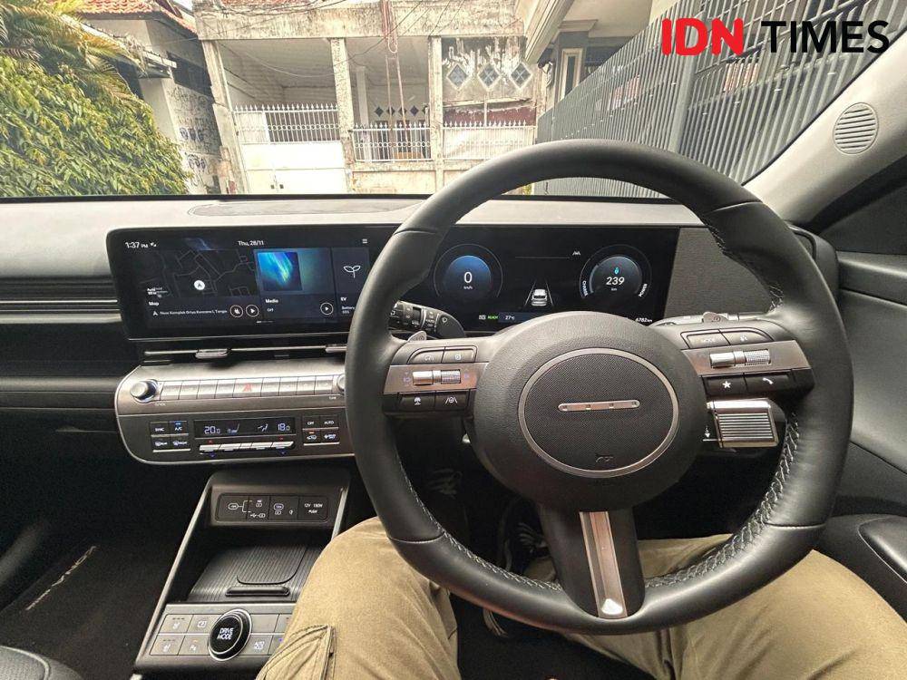 Interior Kona Electric (IDN Times/Fadhliansyah)