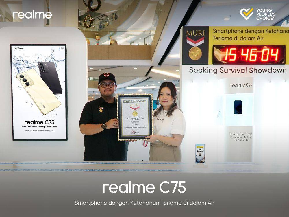 realme C75 pecahkan rekor MURI (dok. realme Indonesia)