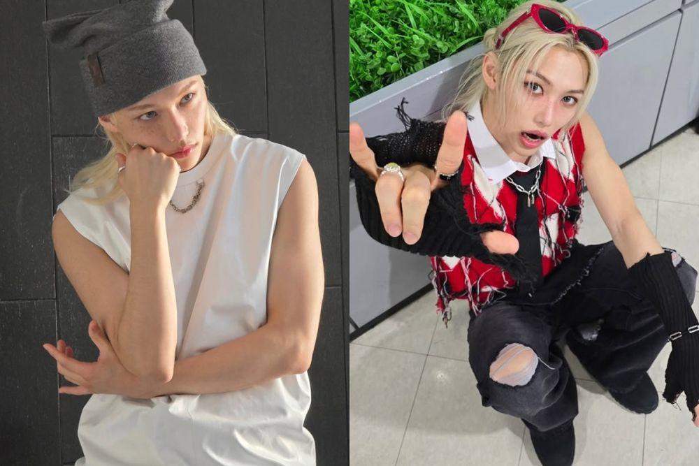 7 Inspirasi OOTD Sleeveless ala Felix Stray Kids, Chic dan Edgy!