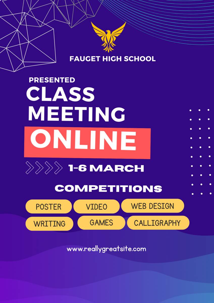 Poster Class Meeting (canva.com/Rayhan Studio)