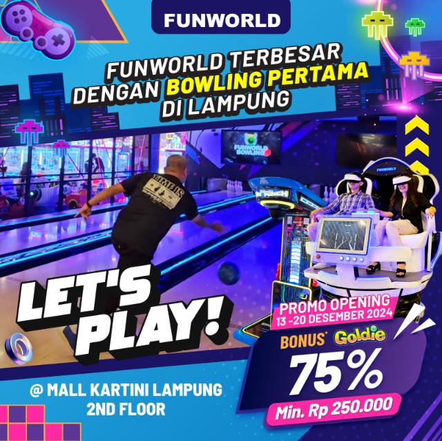 Funworld Mall Kartini, Ada Bowling Pertama di Lampung