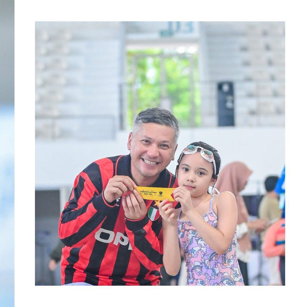 Gempi ikut lomba renang (instagram.com/gadiiing)