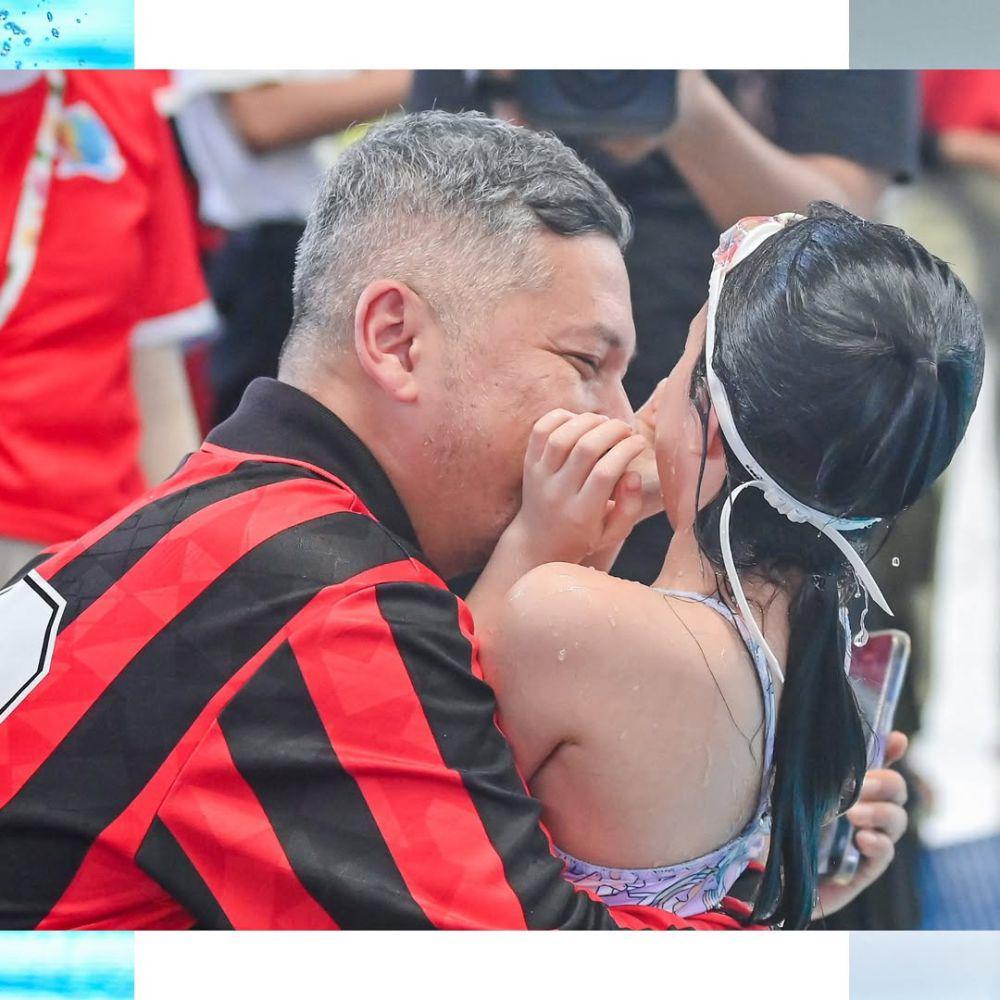 Gempi ikut lomba renang (instagram.com/gadiiing)