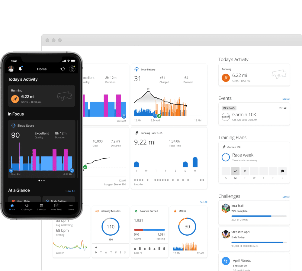 ilustrasi Garmin Connect™ (dok. Garmin)