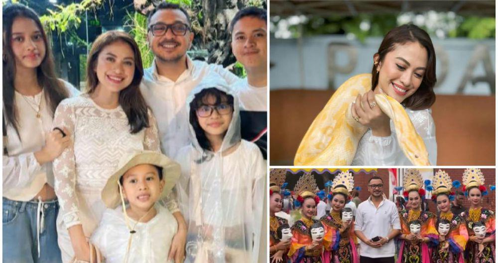 9 Potret Giring Ganesha dan Keluarga Liburan di TMII, Lihat Reptil!