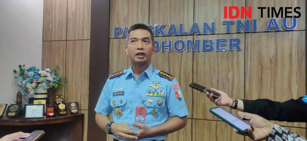 Komandan Pangkalan Udara (Lanud) Dhomber Balikpapan, Kolonel Penerbang Fata Patria, Senin (16/12/2024). (IDN Times/Hilmansyah)