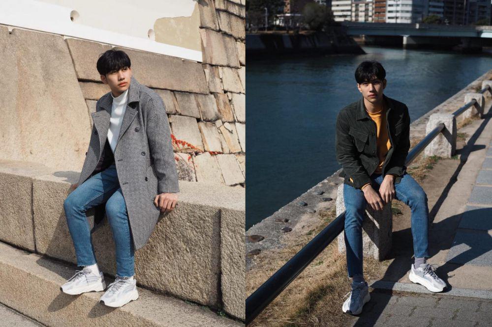 7 Ide Outfit Skinny Jeans ala Aktor Mond Tanutchai, Kecenya Timeless!