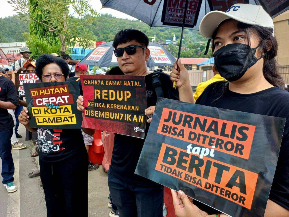 Teror Molotov Kantor Jubi Lambat Diusut, Jurnalis-Aktivis Turun Aksi
