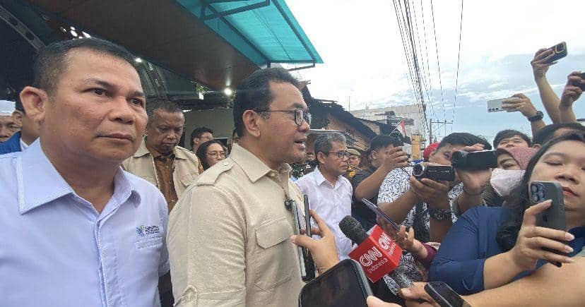 Menteri Perdagangan Indonesia, Budi Santoso mendatangi Pasar Suka Ramai (Dok. Istimewa)