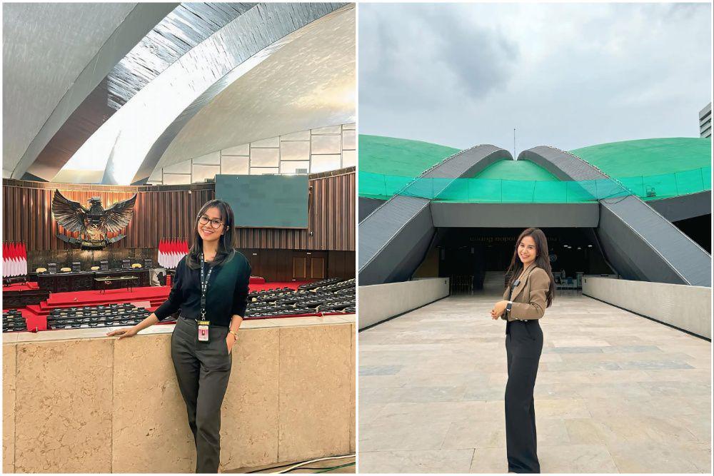 7 Potret Mayang Lucyana saat Magang di DPR RI, Pengalaman Berharga!