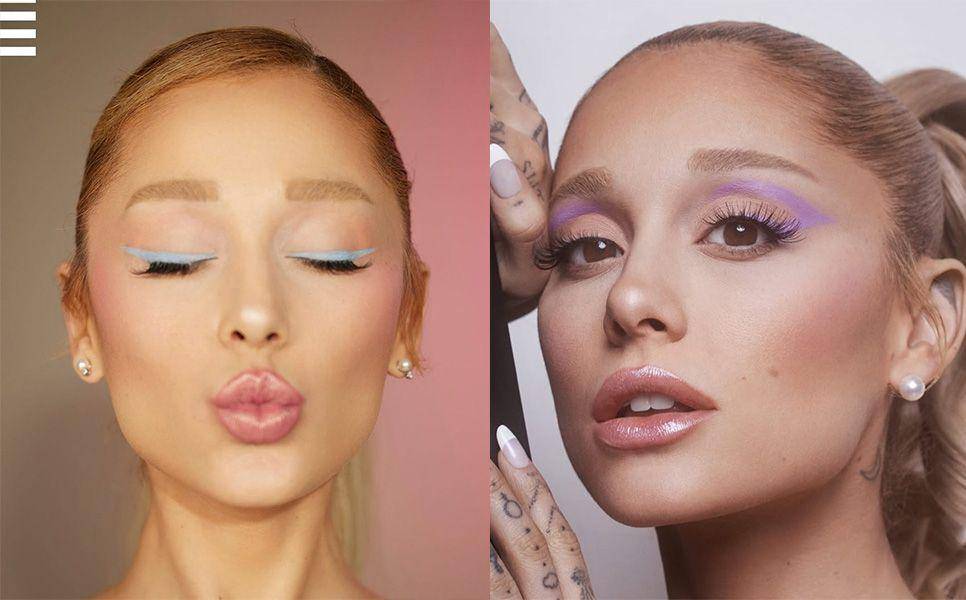 potret make up Ariana Grande (instagram.com/r.e.m.beauty)