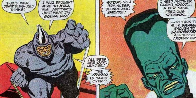 The Leader memanfaatkan Rhino untuk membunuh Hulk (dok. Marvel)