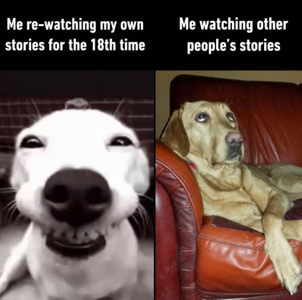 meme reaksi ngelihat story orang (instagram.com/9gag)