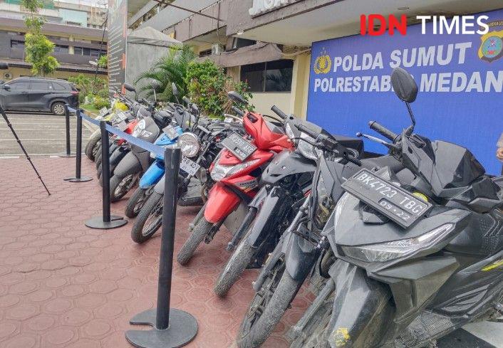 4 Pelaku Curanmor dan Penadah Diciduk, 14 Motor serta 4 Mobil Disita