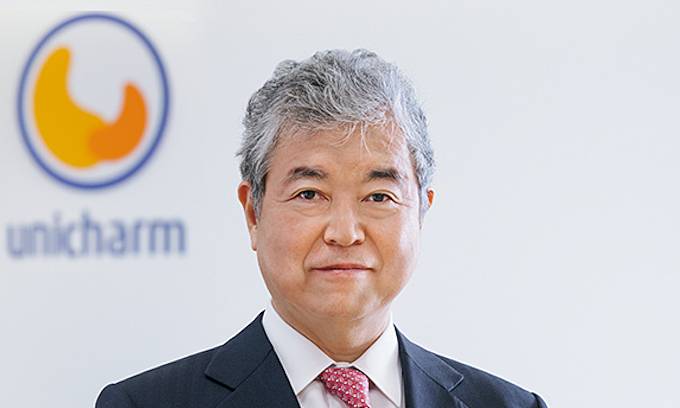 ilustrasi Takahisa Takahara, presiden dan CEO Unicharm, orang terkaya di Jepang 2024 (dok/unicharm.co.jp)