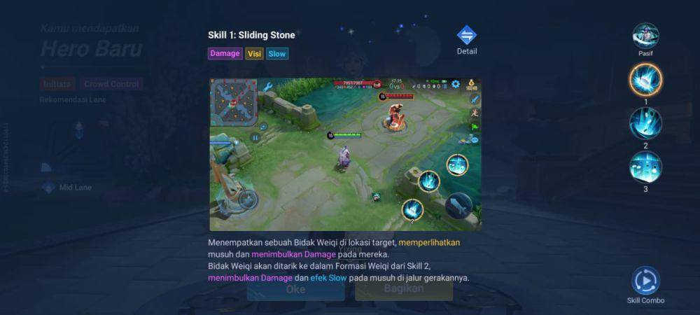 skill pertama Yixing di Honor of Kings (dok. TiMi Studio Group/Honor of Kings)