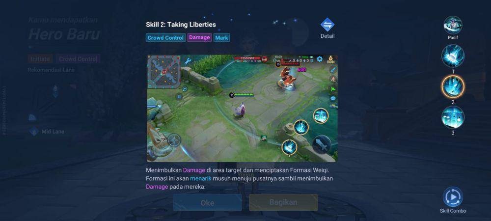 skill kedua Yixing di Honor of Kings (dok. TiMi Studio Group/Honor of Kings)