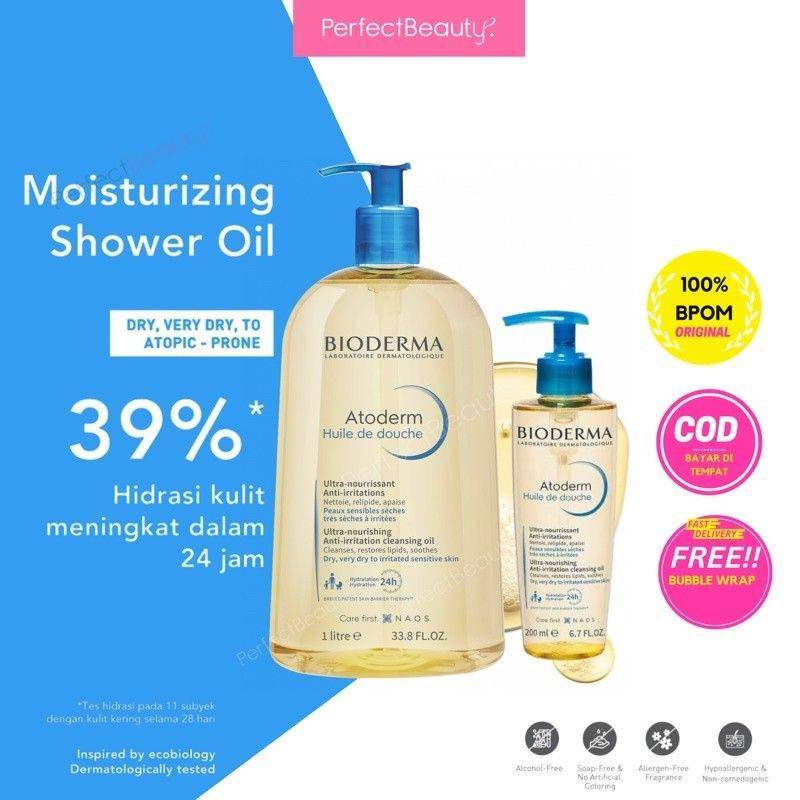 Bioderma Atoderm Huile de Douche (tokopedia.com/laroserouge)