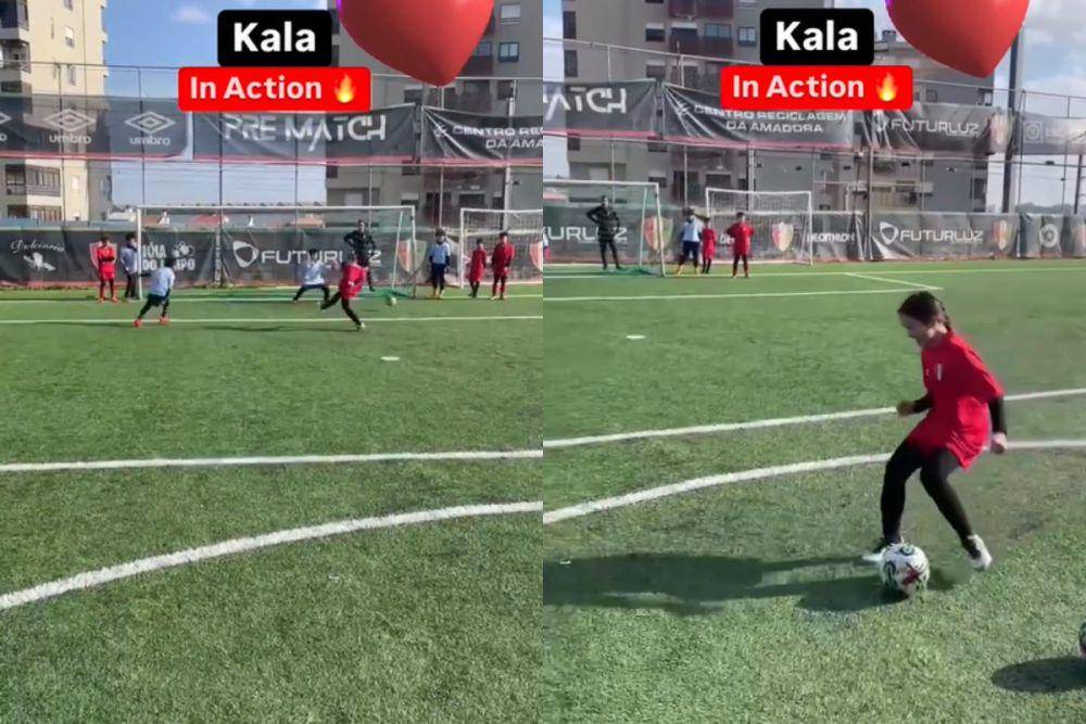 Kala latihan bola di Portugal (instagram.com/hanungbramantyo)