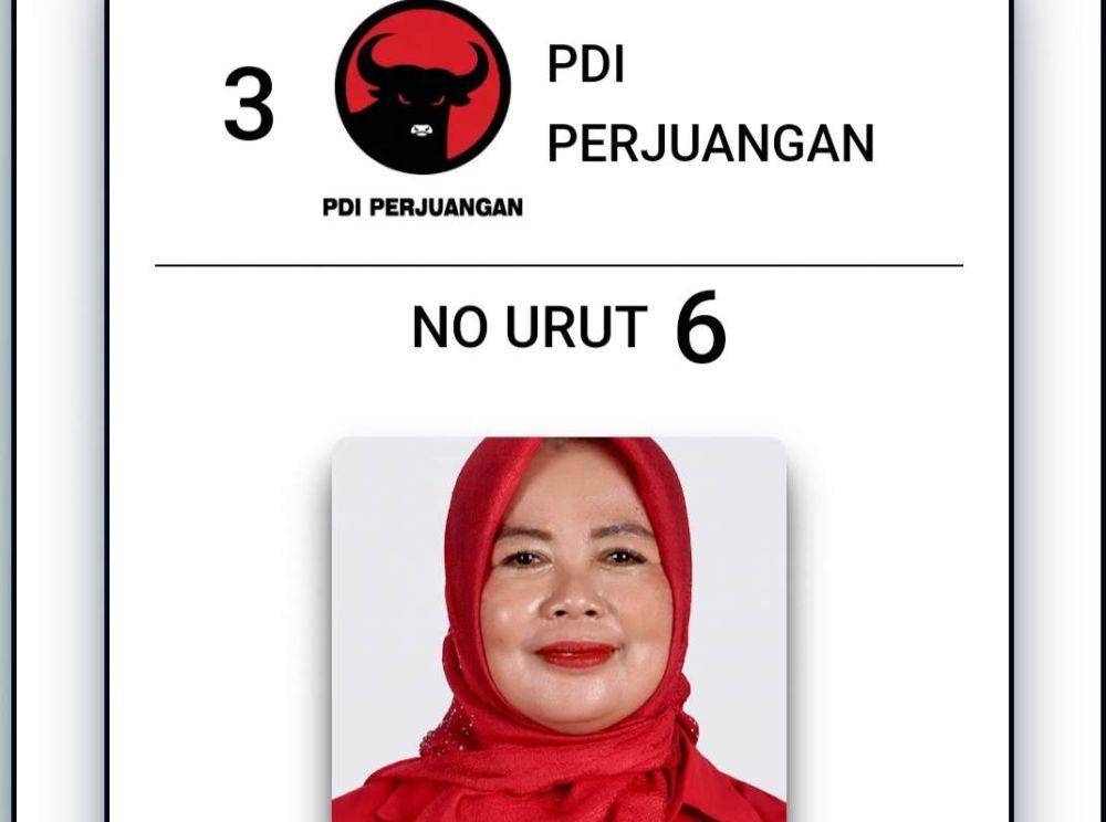 Sosok Supriyati di surat suara Pileg DPRD Lampung Selatan 2024. (IDN Times/Istimewa).