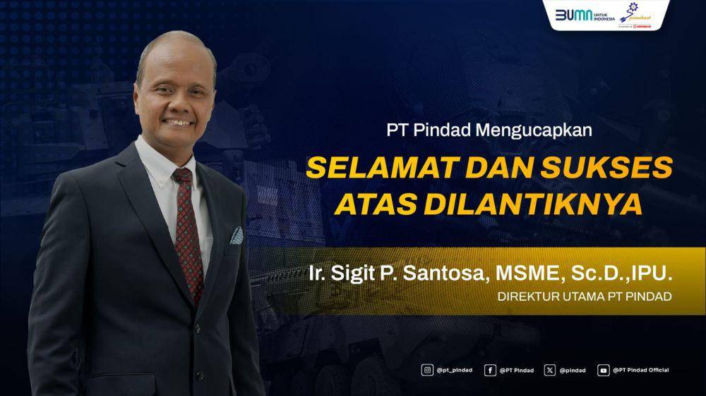 Sigit P. Santosa diangkat menjadi Direktur Utama PT Pindad per 16 Desember 2024. (dok. PT Pindad)