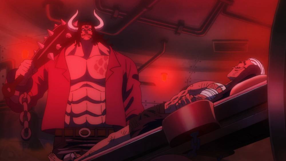 Kaido membebaskan King. (dok. Toei Animation/One Piece)