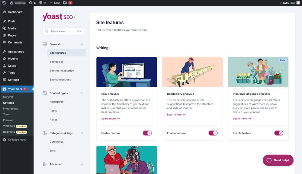 tampilan plugin Yoast SEO (wordpress.org/Team Yoast)