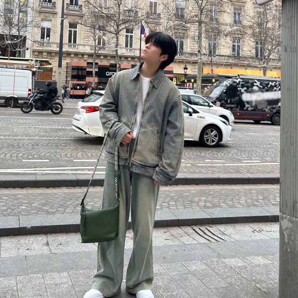 outfit layering ala Seungmin Stray Kids (instagram.com/miniverse.___)