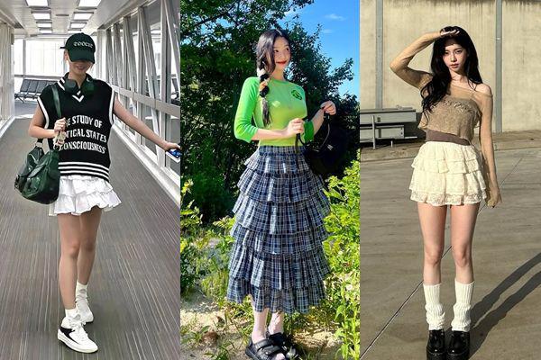11 Padu Padan Flounce Skirt ala Idol KPop, Feminin Abis!