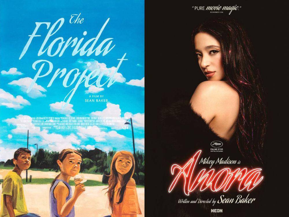 poster film The Florida Project dan Anora (dok. A24/The Florida Project | dok. NEON/Anora)