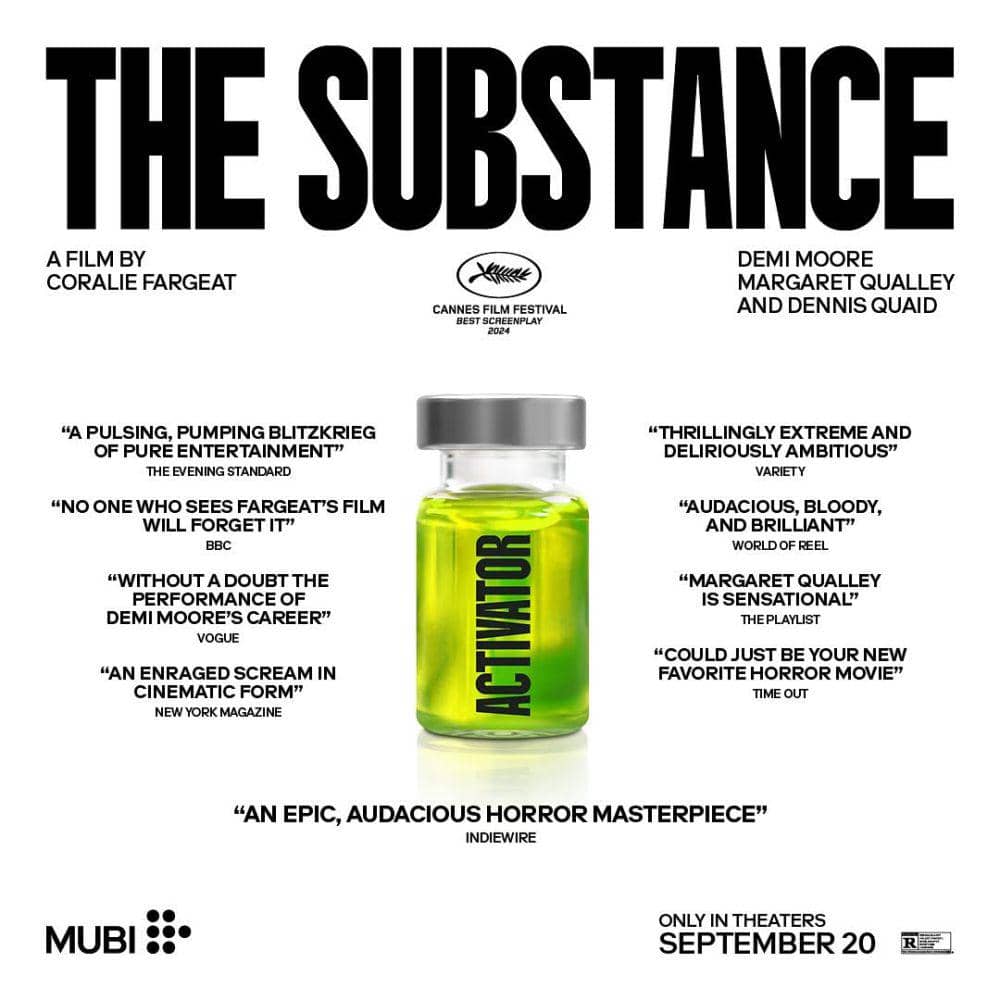 poster film The Substance (dok. MUBI/The Substance)