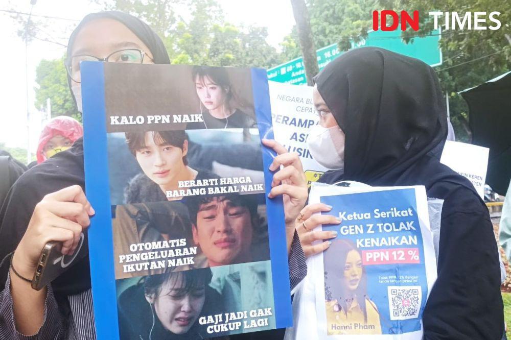 Tuntutan Aksi Kpopers-Warganet Demo Tolak PPN 12 Persen di Istana